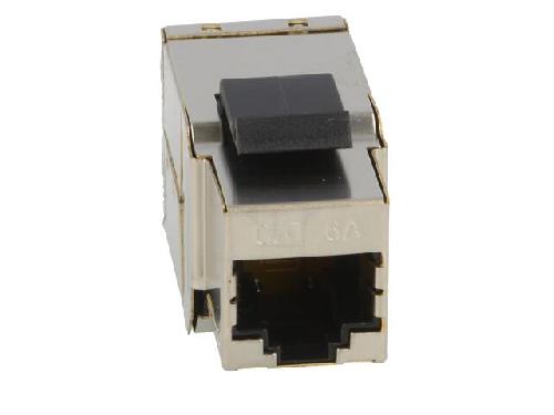 Cable - Connectique Pour Peripherique RJ45 femelle droit x2 Cat.6a Keystone