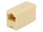 Cable - Connectique Pour Peripherique Rj45 femelle X2 Cat.5 - Beige