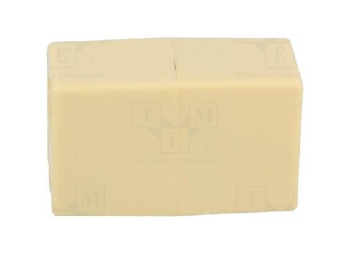 Cable - Connectique Pour Peripherique Rj45 femelle X2 Cat.5 - Beige
