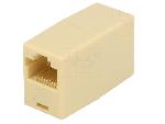 Cable - Connectique Pour Peripherique Rj45 femelle X2 Cat.5 - Beige
