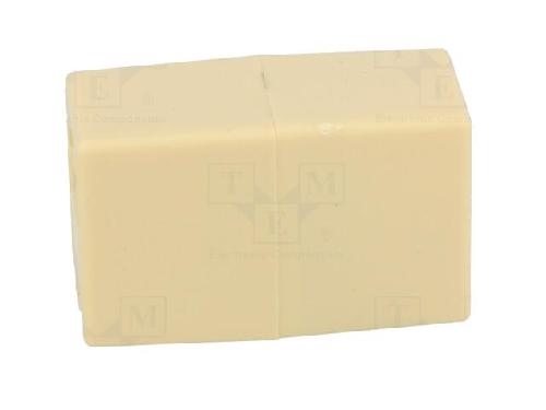 Cable - Connectique Pour Peripherique Rj45 femelle X2 Cat.5 - Beige