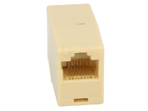 Cable - Connectique Pour Peripherique Rj45 femelle X2 Cat.5 - Beige