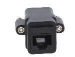 Cable - Connectique Pour Peripherique Rj45 femelle X2 Cat.5e - noir