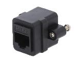 Cable - Connectique Pour Peripherique Rj45 femelle X2 Cat.5e - noir