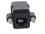 Cable - Connectique Pour Peripherique Rj45 femelle X2 Cat.5e - noir