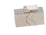 Cable - Connectique Pour Peripherique Rj45 femelle X2 Cat.6a Keystone PoE++ - metalise