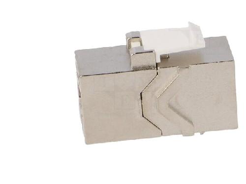 Cable - Connectique Pour Peripherique Rj45 femelle X2 Cat.6a Keystone PoE++ - metalise