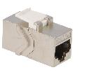 Cable - Connectique Pour Peripherique Rj45 femelle X2 Cat.6a Keystone PoE++ - metalise