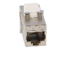 Cable - Connectique Pour Peripherique Rj45 femelle X2 Cat.6a Keystone PoE++ - metalise