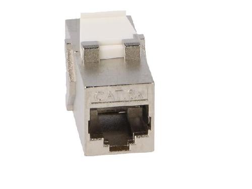 Cable - Connectique Pour Peripherique Rj45 femelle X2 Cat.6a Keystone PoE++ - metalise
