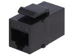 Cable - Connectique Pour Peripherique RJ45 femelle X2 Cat.6a - Noir