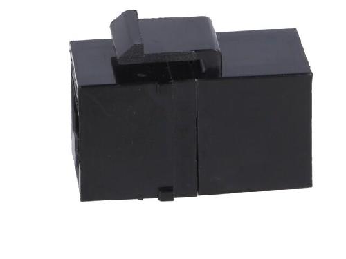 Cable - Connectique Pour Peripherique RJ45 femelle X2 Cat.6a - Noir
