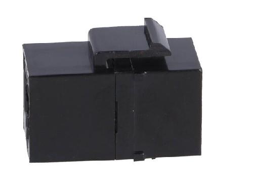 Cable - Connectique Pour Peripherique RJ45 femelle X2 Cat.6a - Noir