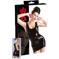 Robes et jupes Robe en Latex Noir - XXL