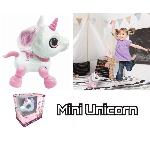 Robot Miniature - Personnage Miniature - Animal Anime Miniature Robot Licorne Power Unicorn Mini - Effets Lumineux et Sonores - Controle par Claquement de Main - Repetition