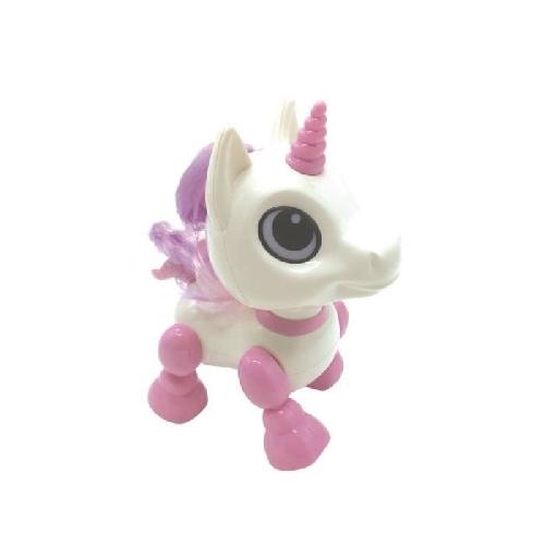 Robot Miniature - Personnage Miniature - Animal Anime Miniature Robot Licorne Power Unicorn Mini - Effets Lumineux et Sonores - Controle par Claquement de Main - Repetition