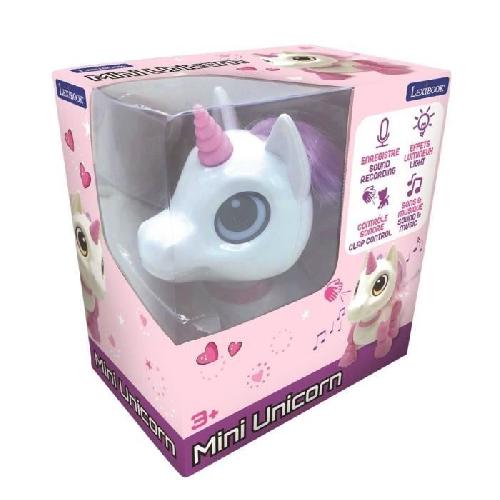 Robot Miniature - Personnage Miniature - Animal Anime Miniature Robot Licorne Power Unicorn Mini - Effets Lumineux et Sonores - Controle par Claquement de Main - Repetition