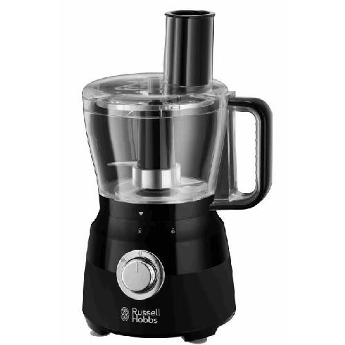 Robot Multifonctions Robot Multifonction - RUSSELL HOBBS - Matte Black 24732-56 - 600 W - Bol 2.5 L - Lames inox - Disque réversible - Noir mat