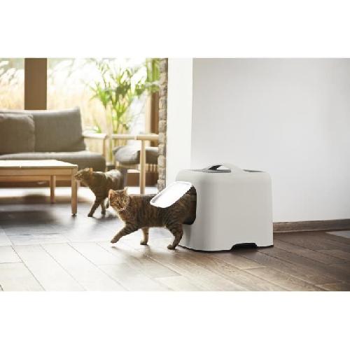 Maison De Toilette - Filtre A Charbon - Tapis Exterieur ROTHO - Maison toilette pour chat 51 x 39 x 40 cm - Bac a litiere - Cappuccino