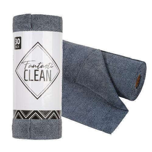 Porte Papiers ROULEAU 30 CHIFFONS MICROFIBRE PRE-DECOUPES