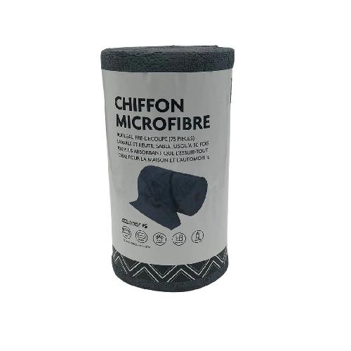 Porte Papiers ROULEAU 75 CHIFFONS MICROFIBRE PRE-DECOUPES