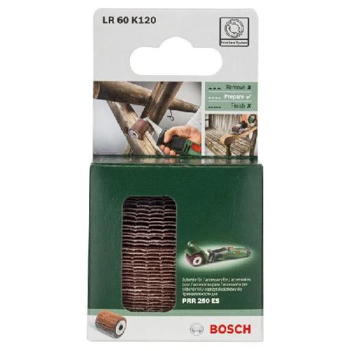 Accessoire - Consommable Machine Outil Rouleau a lamelles Bosch - PRR 60mm G120 - Accessoire pour Texoro - Bois. Métal et Matiere synthétique