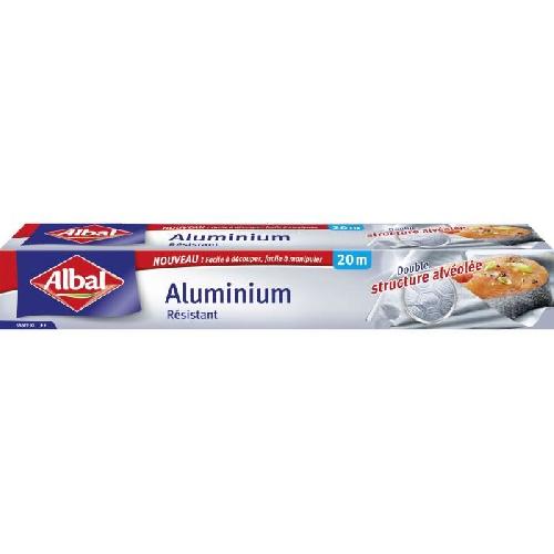 Film Alimentaire - Film Aluminium Rouleau d'aluminium resistant 20 m Albal