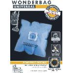 Accessoires Et Pieces - Entretien ROWENTA Lot de 5 sacs universels Wonderbag. En microfibre pour aspirateurs avec sac. Accessoires officiels WB406120