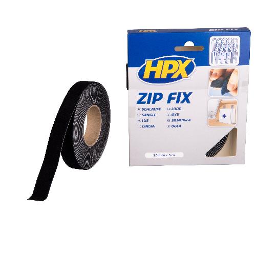 Ruban Adhesif Electricite Ruban Auto-Agrippant Zip Fix -Sangle- - Noir 20Mm X 5M Hpx