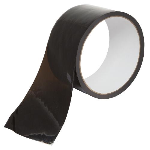 Ruban de Bondage transparent - 18m-5cm - Noir