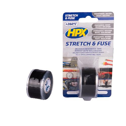Ruban Adhesif - Mousse Adhesive Ruban Vulcanisant Stretch et Fuse - Noir 25Mm X 3M Hpx