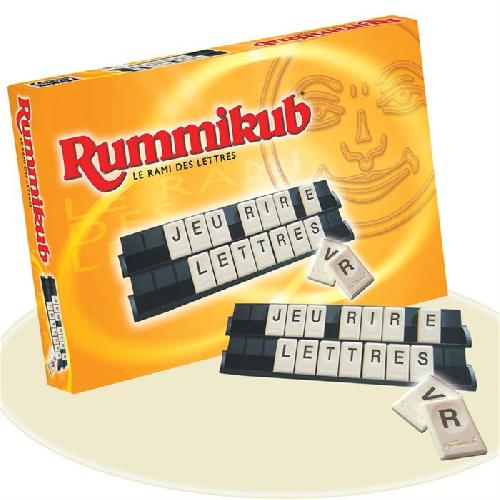 Jeu De Societe - Jeu De Plateau Rummikub Lettres. Jeu de société et de réflexion. Jeu éducatif. version française. Hasbro Gaming. Des 7 ans