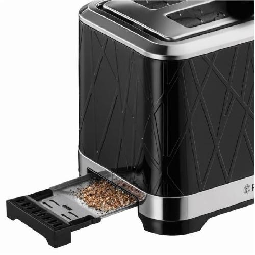 Grille-pain - Toaster Russell Hobbs 28091-56 Toaster Grille-Pain Structure. Lift'n Look. Fentes XL. Cuisson Ajustable. Réchauffe Viennoiseries - Noir