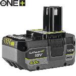 Batterie Pour Machine Outil RYOBI - 1 batterie lithium+ 18V ONE+ 4.0 Ah compacte et 1 chargeur rapide 2.0 A  - RC18120-140X