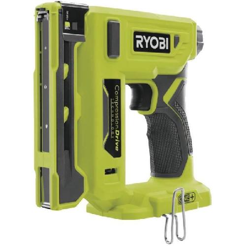 Agrafeuse RYOBI - Agrafeuse 18V ONE+ - agrafes dos 9.4 mm. longueur 6.35 mm a 14.3 mm - chargeur 90 agrafes + Agrafes et crochet - R18ST50-0