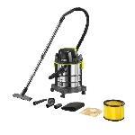 RYOBI - Aspirateur eau et poussiere 18V ONE+ - cuve inox 18 L -  11.4 kPa + flexible 1.8 m & accessoires - R18WDV-0