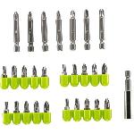 RYOBI - Blister 28 accessoires de vissage 25 mm et 50 mm PH / PZ / TX avec rack de rangement et porte-embout - RAK28MSD