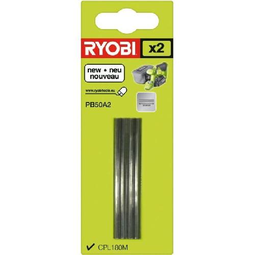 Accessoire - Consommable Machine Outil RYOBI - Jeu de 2 fers jetables -carbure- largeur 50 mm - PB50A2