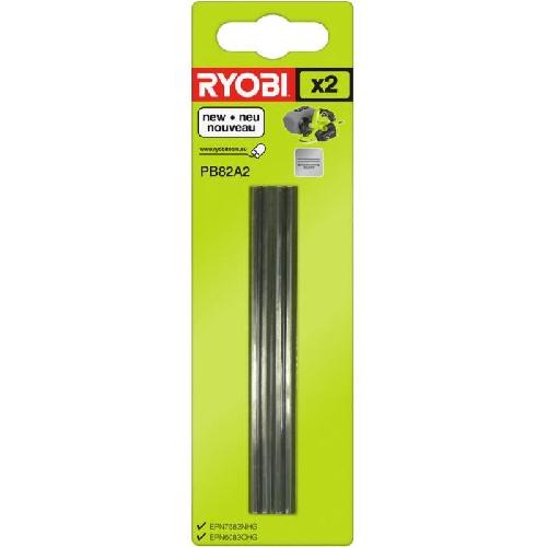 Accessoire - Consommable Machine Outil RYOBI - Jeu de 2 fers jetables -carbure- largeur 82 mm - PB82A2