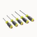 Tournevis RYOBI - Jeu de 5 tournevis TORX avec lame aimantée T10. T15. T20. T25. T30 - RHSDST5