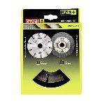 RYOBI - Kit 6 disques meuleuse diam. 115 mm - 1 disque diamant et 5 disques a tronçonner - RAK6AGD115