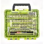 RYOBI - Mallette 71 accessoires de vissage mixtes : 43 embouts 25 mm. 18 embouts 50 mm + 9 douilles & 1 porte-embout - RAKDD71