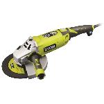 RYOBI - Meuleuse d'angle 2 000 W 230 mm - poignee 180o - coffret antichocs + coffret. disque diamant 230 mm et cle - EAG2000RSD1