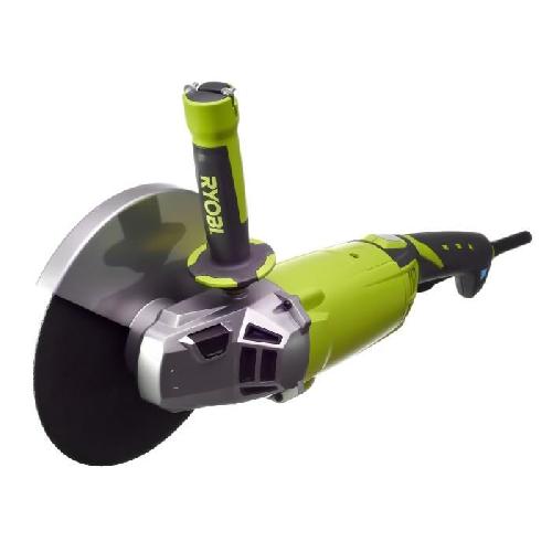 Meuleuse RYOBI - Meuleuse d'angle 2 000 W 230mm - poignée 180° - coffret antichocs + coffret. disque métal 230mm & clé de service - EAG2000RS