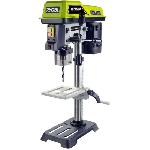 RYOBI - Perceuse a colonne 5 vitesses 390 W - vitesse de 510 a 2 430 tr-min - col de cygne 127 mm - mandrin a cle 13 mm - RDP102L