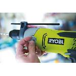 Perceuse RYOBI - Perceuse a percussion 1 010 W - 1 200-3 000 cp/min - 2 vitesses - mandrin 13 mm métal - LED - Livrée en coffret - RPD1010-K