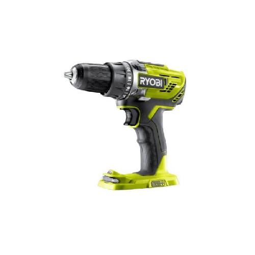 Perceuse RYOBI - Perceuse a percussion compacte 18V ONE+ - 40 Nm - mandrin 10 mm + 2 batteries 2.0 Ah. chargeur. sac - R18PD2-220S