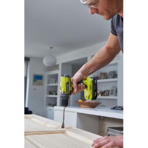 Perceuse RYOBI - Perceuse-visseuse compacte 18V ONE+ - 2 batteries lithium+ 2.0 Ah - chargeur 1.5 A - Sac de transport - R18DD2-220S