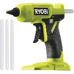 RYOBI - Pistolet a colle 18V ONE+ - chauffe en 3 min - indicateur de chauffe - diam. batons 12 mm - Avec 3 de colle - RGLU18-0