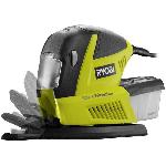 RYOBI - Ponceuse multifonction 180W - 6000-12000 osc-min + sac et 30 abrasifs -10x1-3 feuille. 10 triangles. 10 doigts- - RMS180-SA30